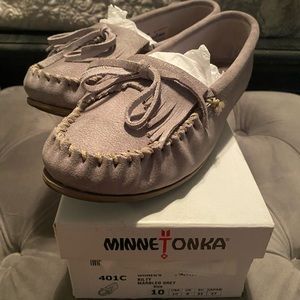Minnetonka Moccasins Grey